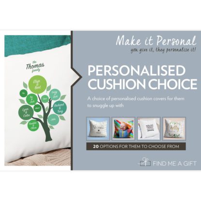 An Image of Personalised Cushion Choice For One Gift Experience