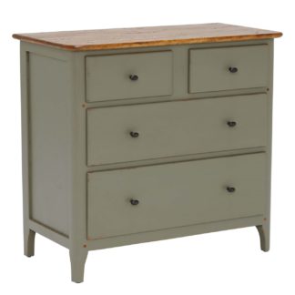 An Image of Maison 4 Drawer Chest, Albany and Moss Grey