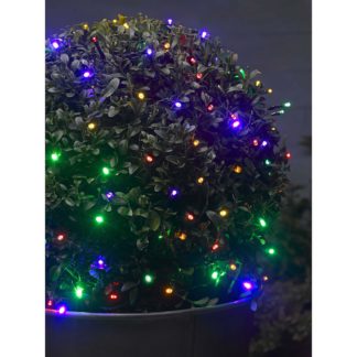 An Image of Solar Company 300 Multi Coloured Solar String Light