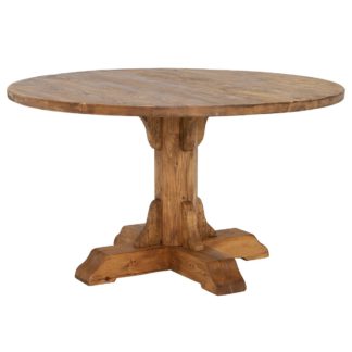 An Image of Covington Reclaimed Wood Round Dining Table