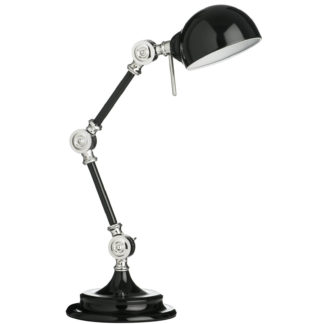 An Image of Library Black Adjustable Table Lamp