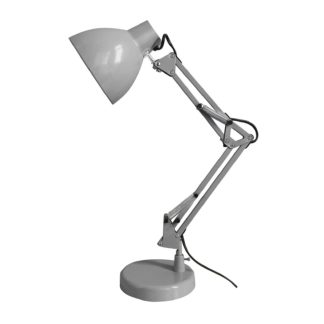 An Image of Lucas Angled Desk Lamp - Soft Grey