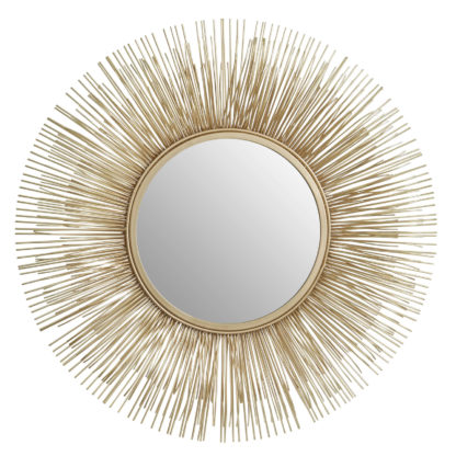 An Image of Temple Gold Rods Wall Mirror
