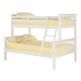 An Image of Otto Trio Bunk Bed - White
