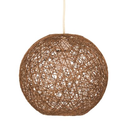 An Image of Bertie Geometric Easy Fit Pendant Light Shade - Copper