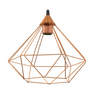 An Image of Eglo Tarbes Geometric Copper Steel Easyfit Shade