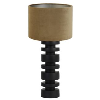 An Image of Black Block Table Lamp