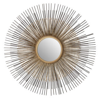 An Image of Temple Nickel Bronze Wall Mirror