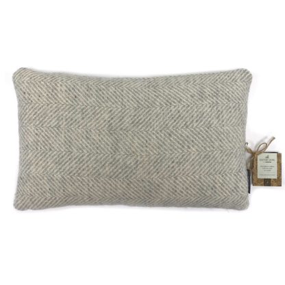 An Image of Country Living Wool Herringbone Cushion - 30x50cm - Grey