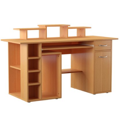 An Image of San Diego Desk - Beech Brown