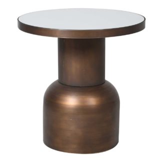 An Image of Large Burnished Metal Side Table