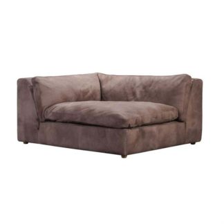 An Image of Timothy Oulton Zenna Small Sectional Left Hand Facing Corner, Safari Charcoal