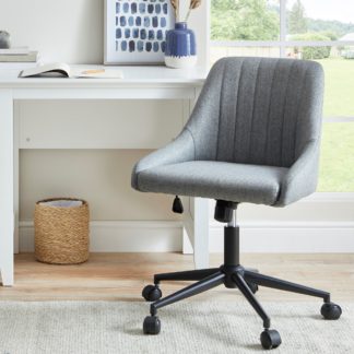 An Image of Kenton Herringbone Office Chair Grey