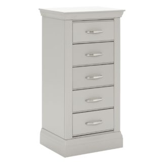 An Image of Helmsley 5 Drawer Tall Chest, Urban Grey