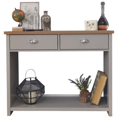 An Image of Lancaster Console Hall Table Grey