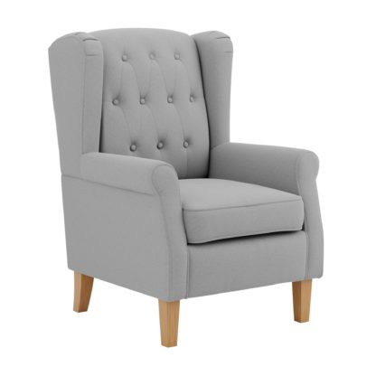 f4a411f15b974f2d8e2e3ab11f4b37719fd8922b24afac14393c6c758cee16dc.jpg An Image of Oswald Button Back Faux Wool Armchair Grey