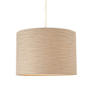 An Image of Skylar Linen Lamp Shade - Grey - 30cm