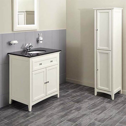 An Image of Bathstore Savoy 790mm Granite Top Floorstanding Vanity Unit