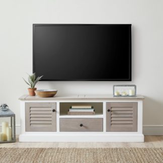 An Image of Harbor Wide TV Stand White