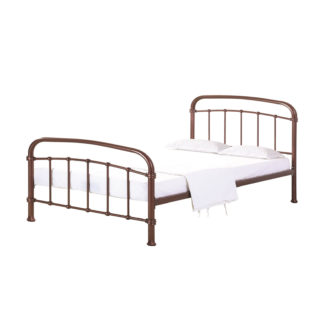 An Image of Halston Kingsize Bed - Copper