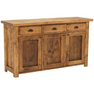 An Image of Covington Reclaimed Wood 3 Door Rustic Sideboard