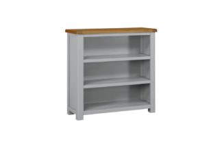 An Image of Habitat Kent 3 Shelf Small Bookcase - Light Grey