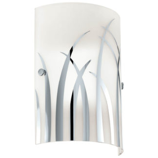 An Image of Eglo Rivato Wall Light - Chrome & White