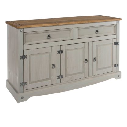 An Image of Corona Grey Sideboard Grey