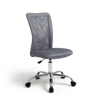 An Image of Habitat Reade Mesh Office Chair - Grey