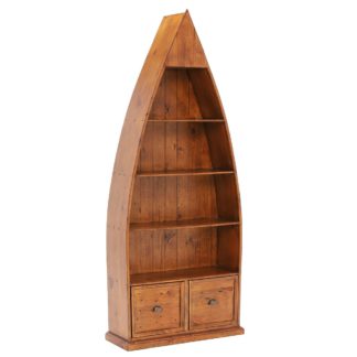 An Image of Villiers Reclaimed Wood Boat Bookcase