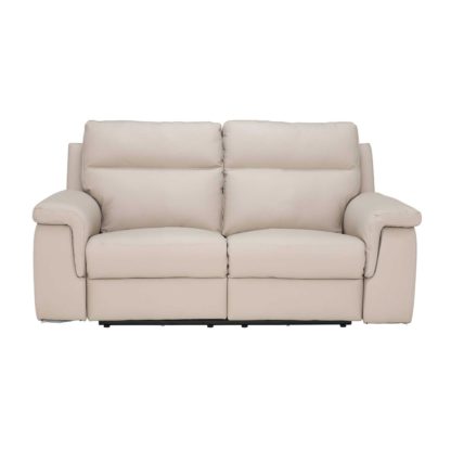An Image of Fulton 2 Seater Leather Recliner Sofa