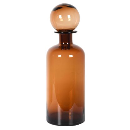 An Image of Glass Amber Bottle
