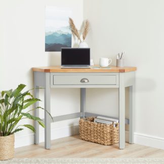 An Image of Compton Ivory Corner Desk Ivory