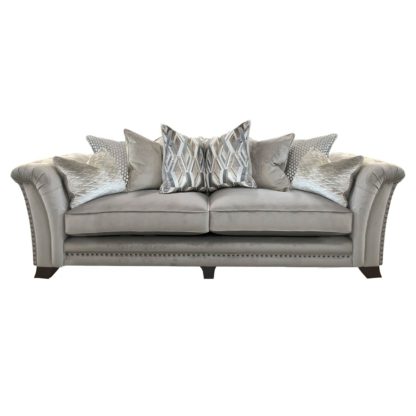 An Image of Dorsey Pillow Back 4 Seater Split Frame Sofa - Barker & Stonehouse