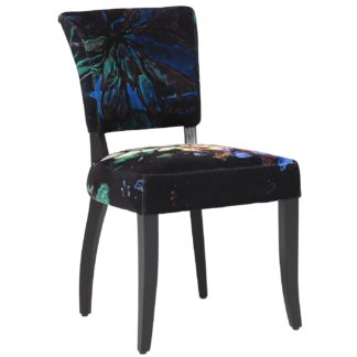 An Image of Timothy Oulton Mimi Velvet Dining Chair, Acid Jungle