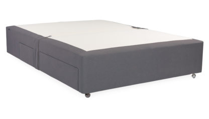 An Image of Heal's Heal's Deep Divan Super King Cotton Cloud 2 Footend Drawers