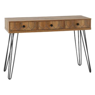 An Image of Ottawa Console Table Mid Oak (Brown)