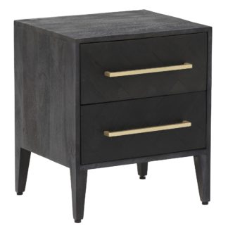 An Image of Onyx 2 Drawer Bedside