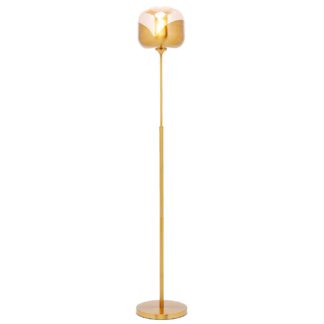 An Image of Gold Goblet Ball Floor Lamp