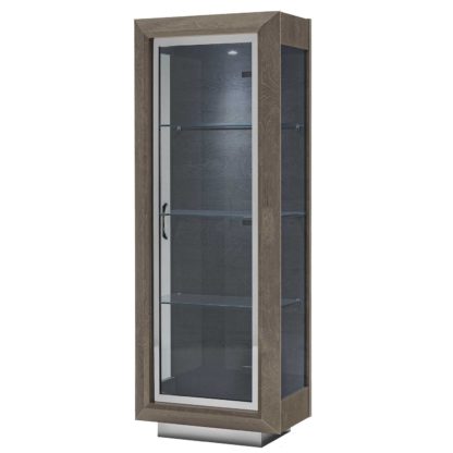 An Image of Vinci 1 Door Cabinet, Silver Birch