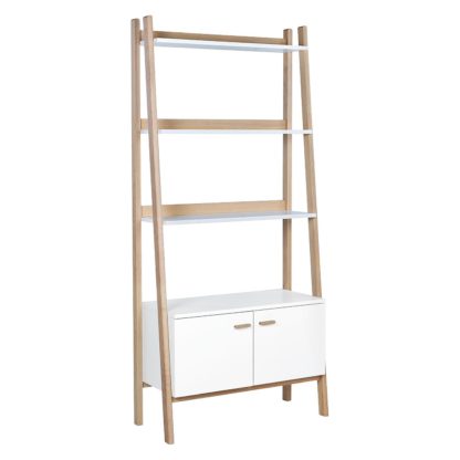 An Image of Habitat Jerry 3 Shelf Storage Bookcase - White