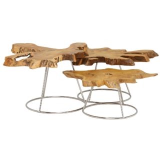 An Image of Caspian Admire Set of 3 Multi Coffee Tables