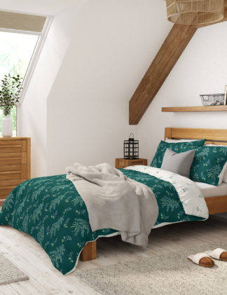 An Image of M&S Cotton Rich Floral Bedding Set