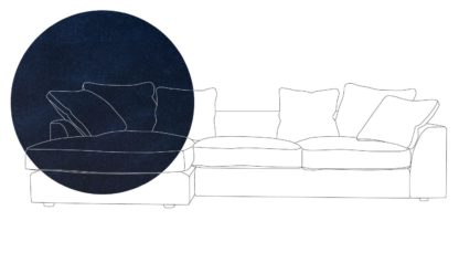 An Image of Heal's Cumulus Left Hand Facing Corner Sofa In Velvet