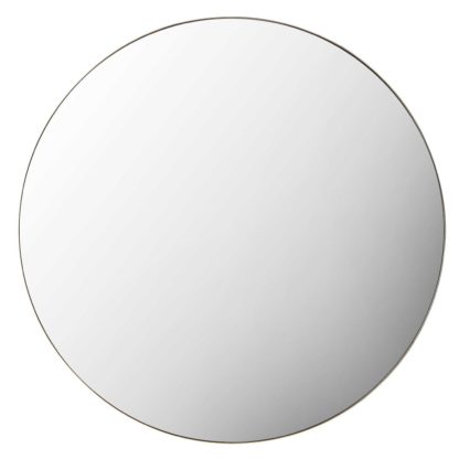 An Image of Round Mirror, Gold