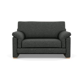 An Image of Heal's Paris Loveseat Brecon Charcoal Natural Feet
