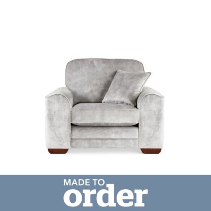 0dfc10dec8a00e790542882e778ebc0c237ca083247920c2c2ab536809f4e1bd-1.jpg An Image of Morello Armchair Slub Velvet Slub Velvet Forest Green