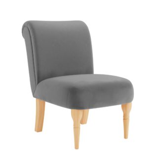 An Image of Bella Velvet Chair Grey