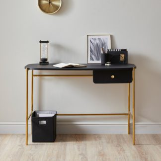 An Image of Petra Desk Black