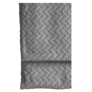 An Image of Silver Chevron Throw